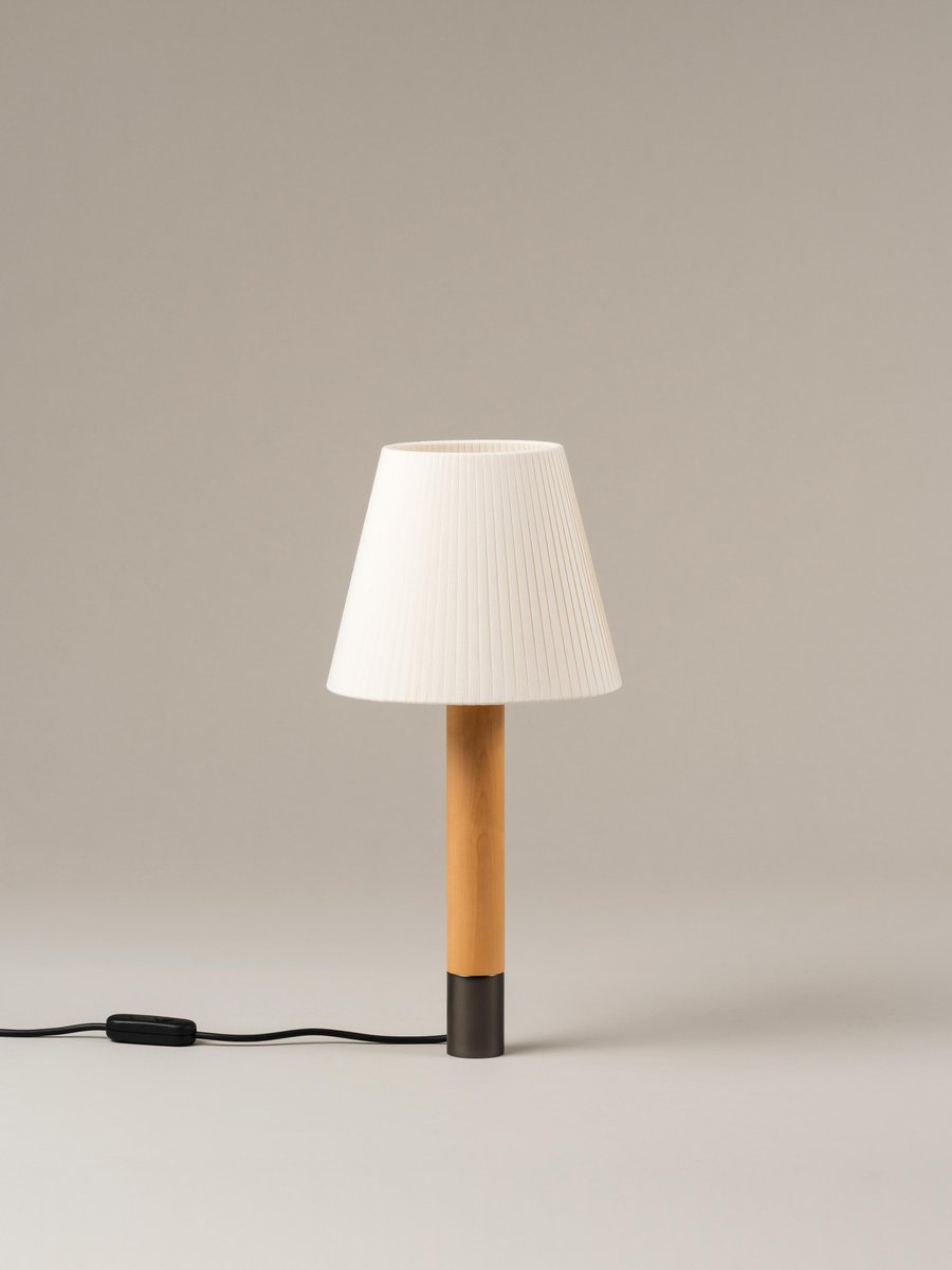 Bronze and Natural Básica M1 Table Lamp by Santiago Roqueta for Santa & Cole