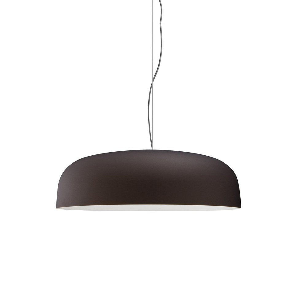 Bronze and White Canopy 421 Suspension Lamp by Francesco Rota for Oluce