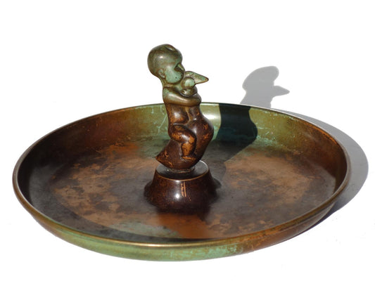 Bronze Ashtray by Carl-Einar Borgström for Ystad-Metall, 1930s