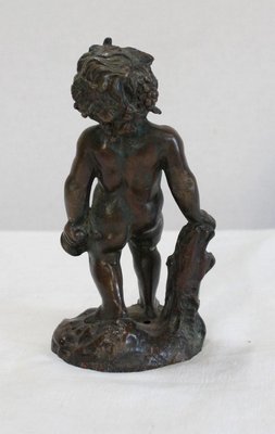 Bronze Bacchus Child Figureine by E. Pasteur, 19th Century-RVK-1056255