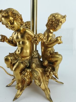 Bronze Bacchus Putti Table Lamp, 1900s-KDB-1293155