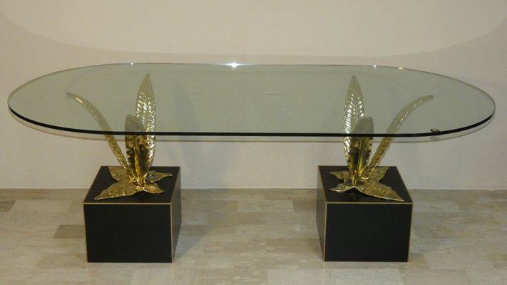 Bronze, Brass and Crystal Table by Gianni Versace for Versace Home, Italy, 1980s-ERB-2020083