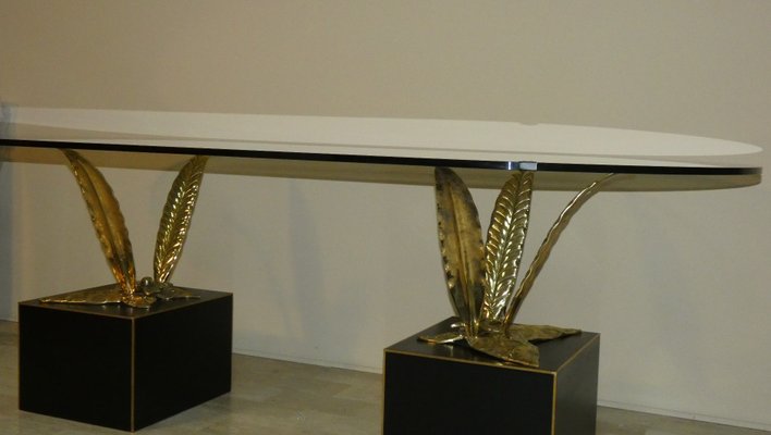 Bronze, Brass and Crystal Table by Gianni Versace for Versace Home, Italy, 1980s-ERB-2020083