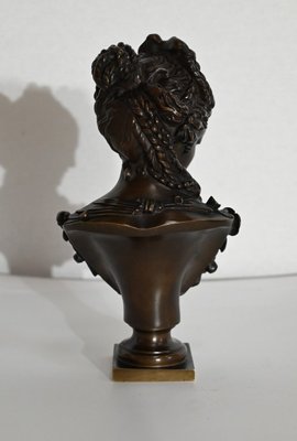 Bronze Bust of Woman, Late 1800s-RVK-1441909