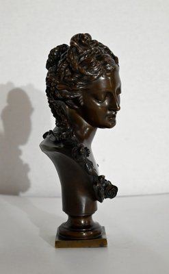 Bronze Bust of Woman, Late 1800s-RVK-1441909