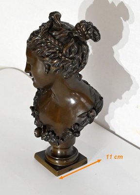 Bronze Bust of Woman, Late 1800s-RVK-1441909