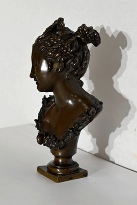 Bronze Bust of Woman, Late 1800s-RVK-1441909