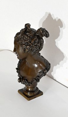 Bronze Bust of Woman, Late 1800s-RVK-1441909