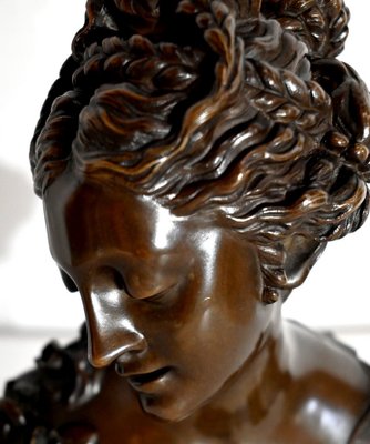 Bronze Bust of Woman, Late 1800s-RVK-1441909