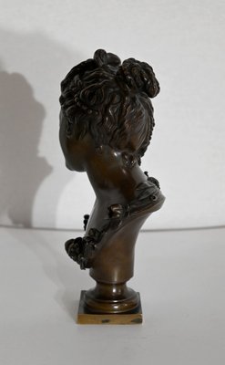 Bronze Bust of Woman, Late 1800s-RVK-1441909