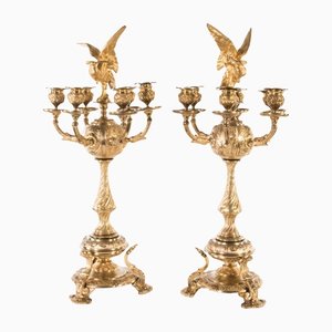 Bronze Candelabra. Russia, Set of 2-WMV-1127904