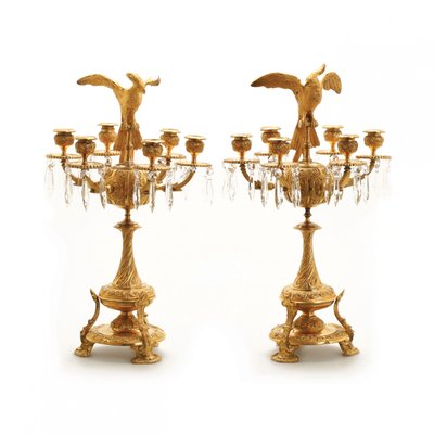 Bronze Candelabra, Set of 2-WMV-1127199