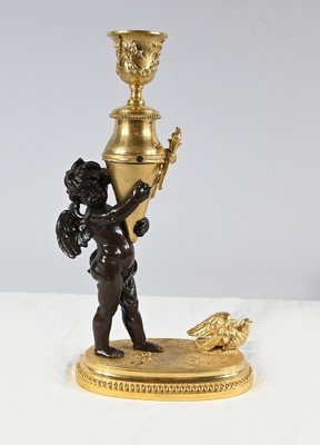 Bronze Candle Love with Blindfolded Eyes, 1890s-RVK-1793535