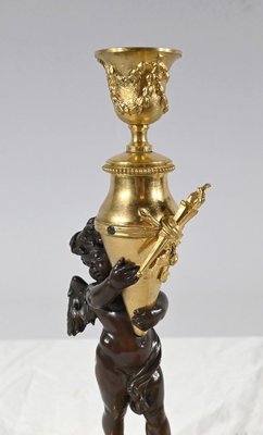 Bronze Candle Love with Blindfolded Eyes, 1890s-RVK-1793535