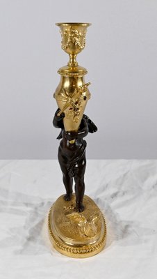 Bronze Candle Love with Blindfolded Eyes, 1890s-RVK-1793535