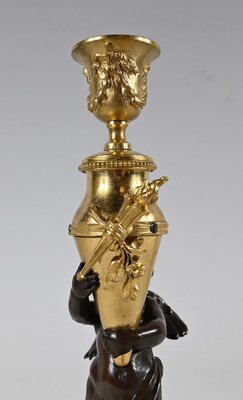 Bronze Candle Love with Blindfolded Eyes, 1890s-RVK-1793535