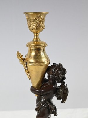 Bronze Candle Love with Blindfolded Eyes, 1890s-RVK-1793535