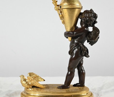 Bronze Candle Love with Blindfolded Eyes, 1890s-RVK-1793535