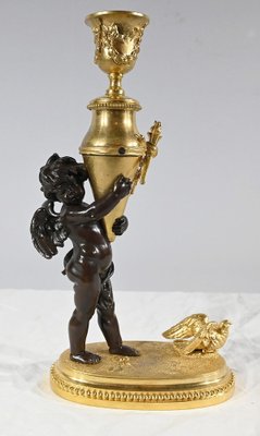 Bronze Candle Love with Blindfolded Eyes, 1890s-RVK-1793535