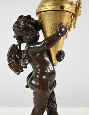 Bronze Candle Love with Blindfolded Eyes, 1890s-RVK-1793535