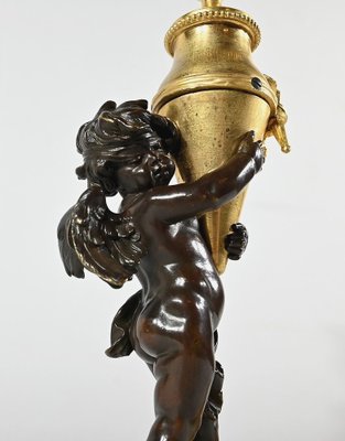 Bronze Candle Love with Blindfolded Eyes, 1890s-RVK-1793535