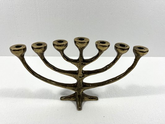 Bronze Candleholder Menorah by Harjes Metallkunst, 1960s-TU-2032192