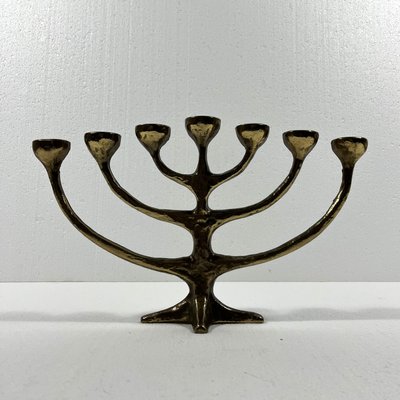 Bronze Candleholder Menorah by Harjes Metallkunst, 1960s-TU-2032192