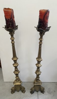 Bronze Candlesticks, Set of 2-BNU-1047735