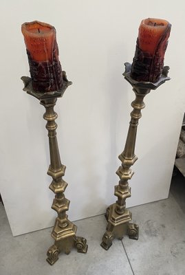 Bronze Candlesticks, Set of 2-BNU-1047735