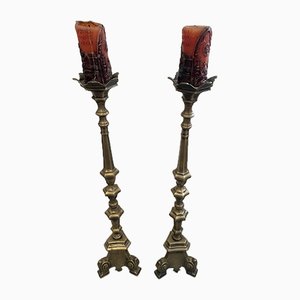 Bronze Candlesticks, Set of 2-BNU-1047735