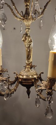 Bronze Ceiling Lamp, France, 1940s-RGF-1196519