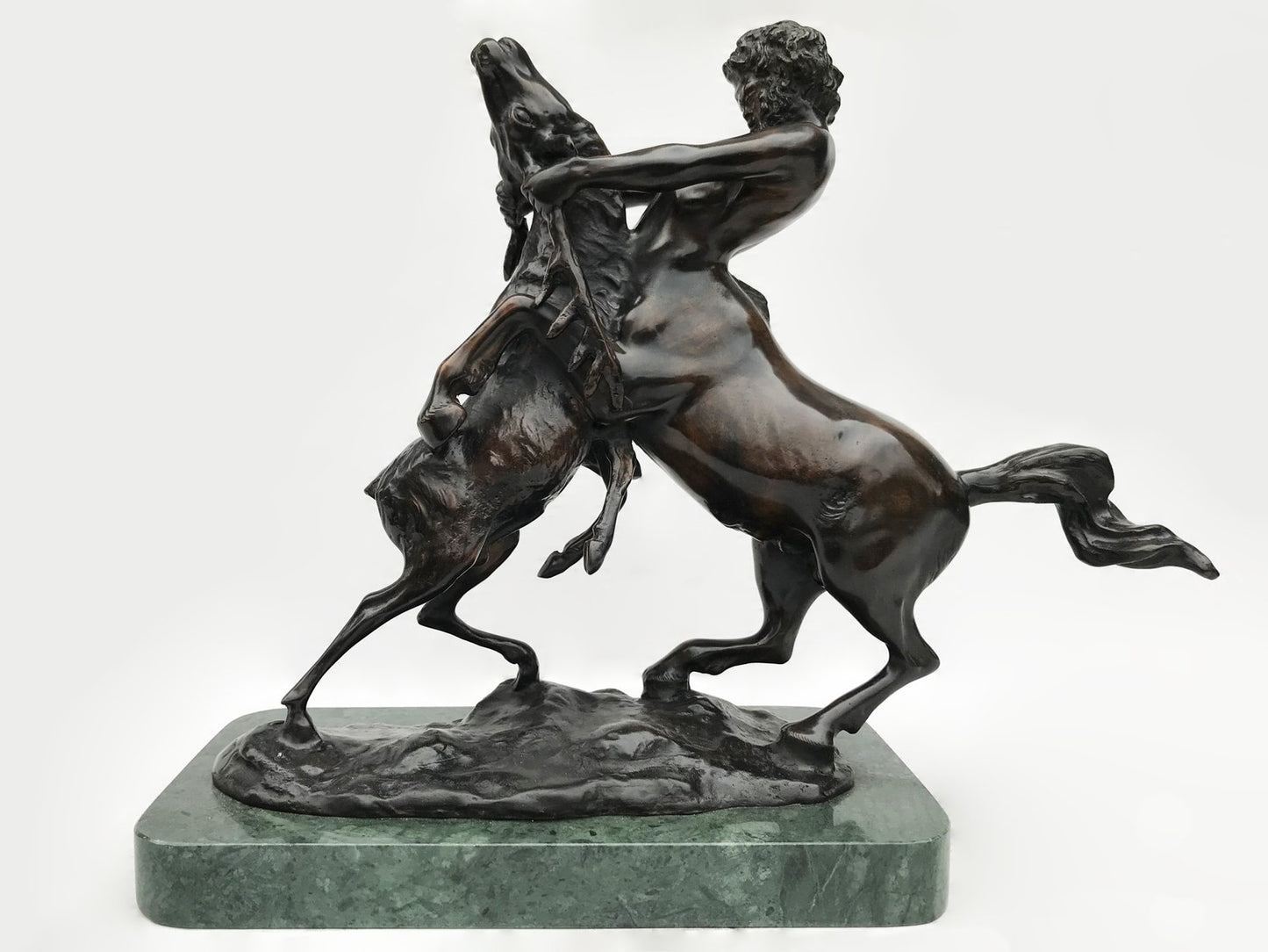 Bronze Centaur Fighting with Moose, 20th-Century