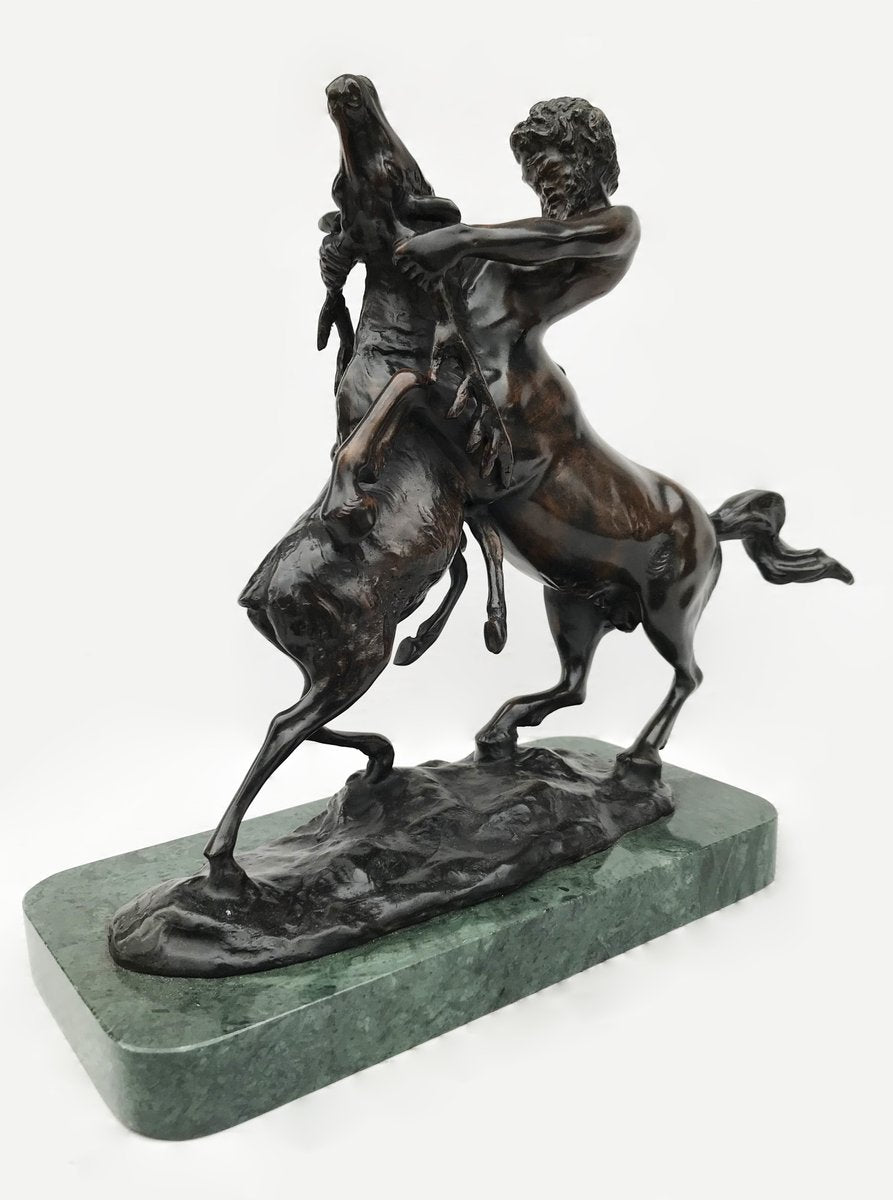 Bronze Centaur Fighting with Moose, 20th-Century