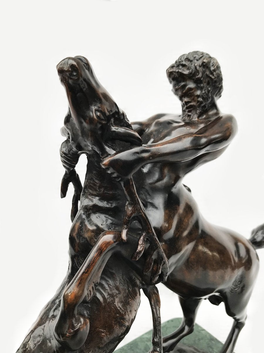 Bronze Centaur Fighting with Moose, 20th-Century