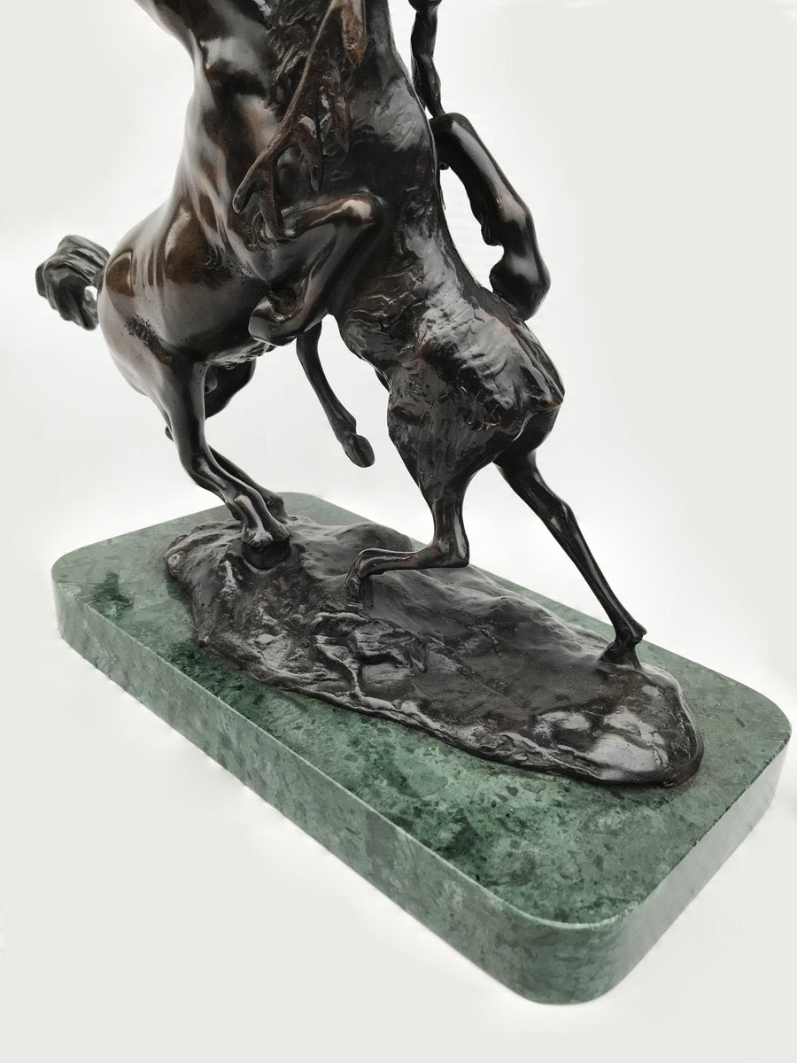 Bronze Centaur Fighting with Moose, 20th-Century