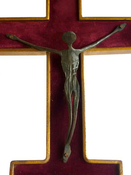 Bronze Christ Crucifix, 1950s