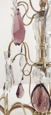 Bronze & Crystal Table Lamp, France, 1940s-RGF-1220731