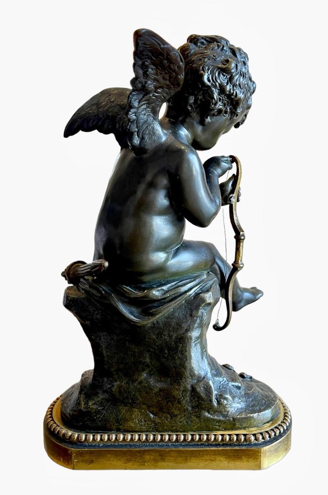 Bronze Cupid Tendant His Bow in the style of Charles Gabriel Sauvage