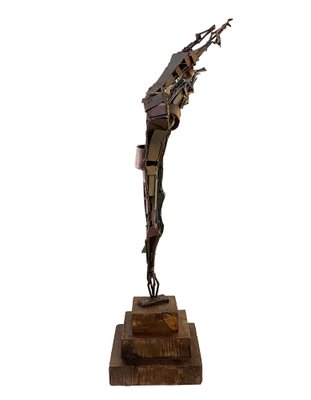 Bronze Dancer Sculpture by A. Grazioli, Italy, 1970s-YUW-1329228