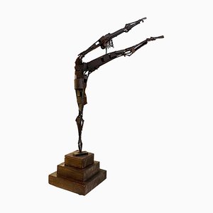 Bronze Dancer Sculpture by A. Grazioli, Italy, 1970s-YUW-1329228