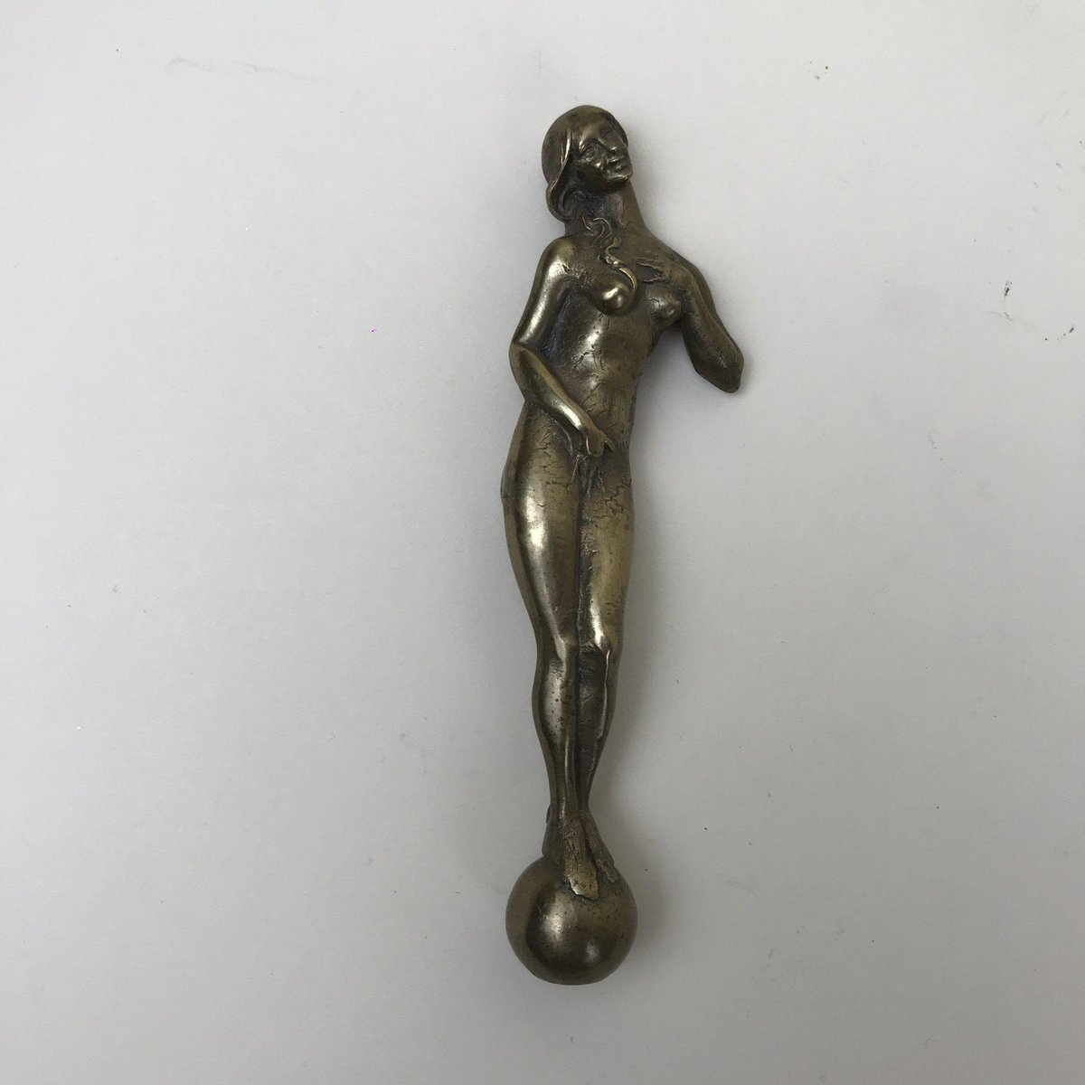 Bronze Decorative Element Inspired by Botticelli's Venus, Italy, 1900s