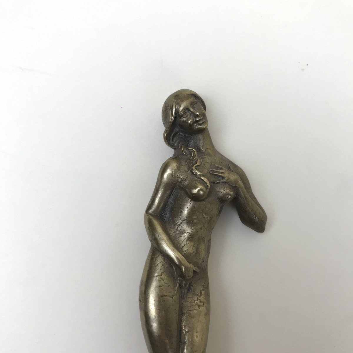 Bronze Decorative Element Inspired by Botticelli's Venus, Italy, 1900s