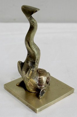 Bronze Dolphin Bookends, 19th Century, Set of 2-RVK-911157