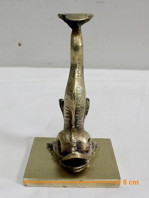 Bronze Dolphin Bookends, 19th Century, Set of 2-RVK-911157