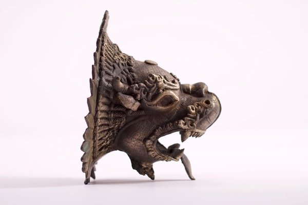 Bronze Dragon Wall Incense Burner, 1930s-OWS-1729815