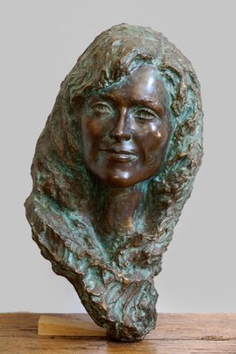 Bronze Female Bust, 1970s-GQ-674726