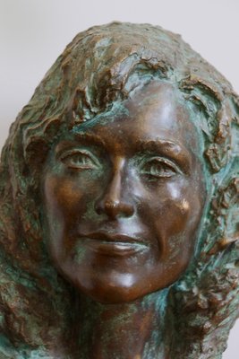 Bronze Female Bust, 1970s-GQ-674726