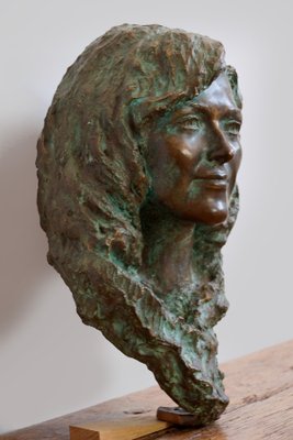 Bronze Female Bust, 1970s-GQ-674726