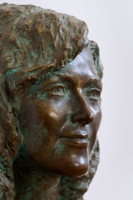 Bronze Female Bust, 1970s-GQ-674726