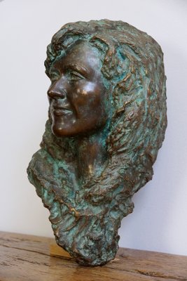 Bronze Female Bust, 1970s-GQ-674726